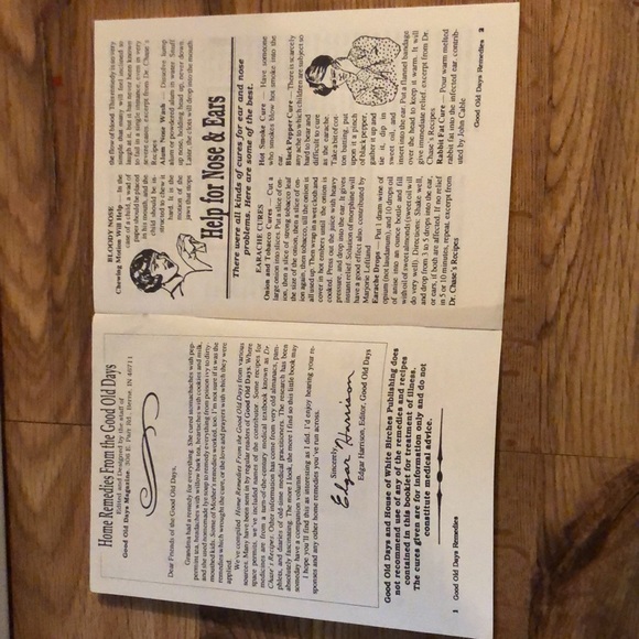 Home Remedies from the good old days vintage antique pamphlet - Picture 2 of 2